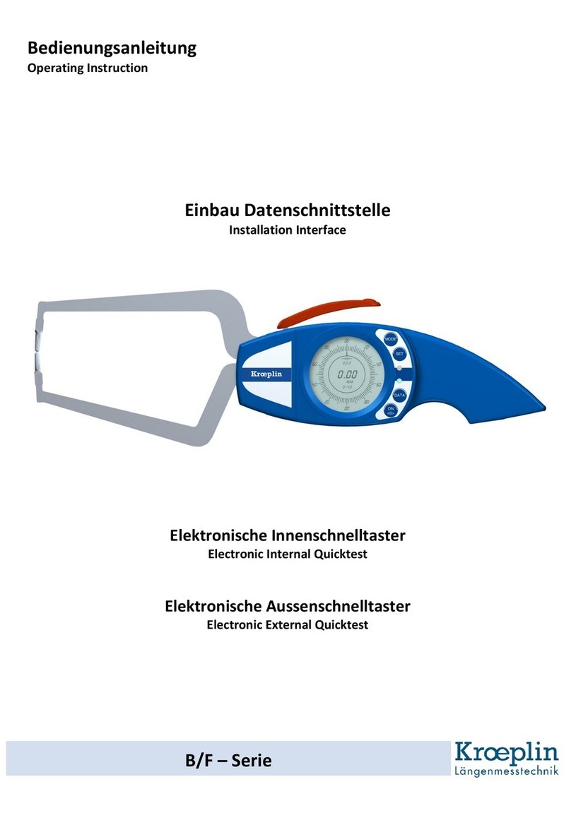 Kroeplin B Series User manual
