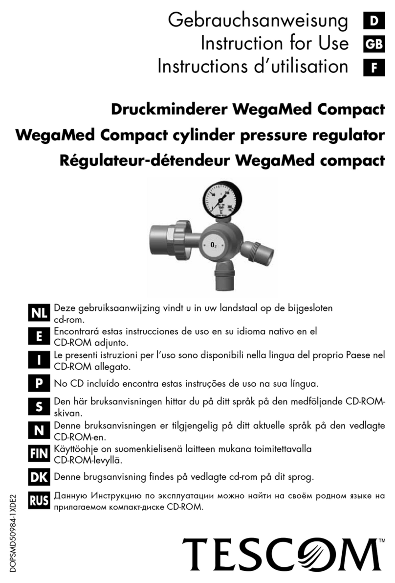 Emerson TESCOM WegaMed Compact Series User manual