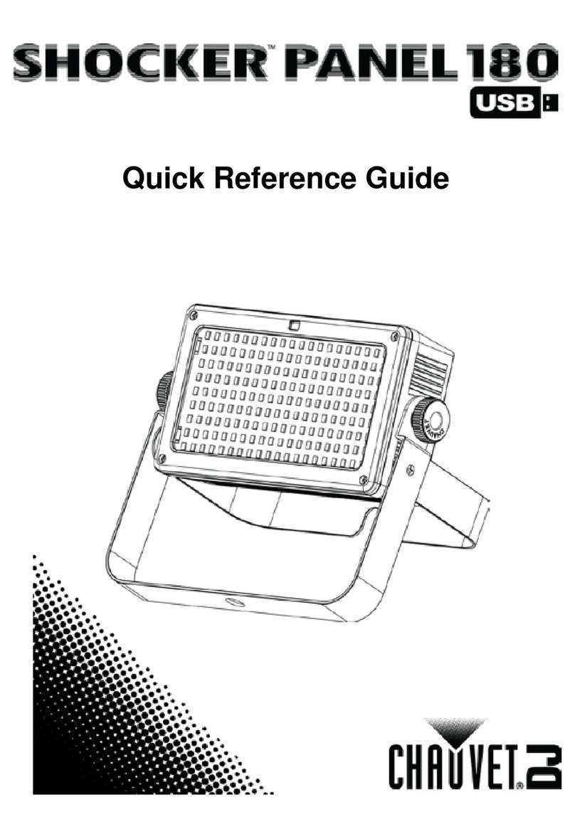 Chauvet DJ SHOCKER PANEL 180 Quick reference guide