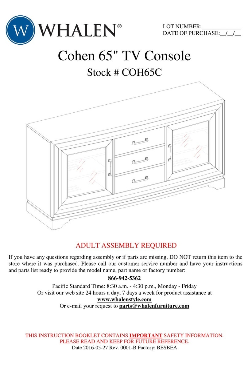 Whalen Cohen Series User manual