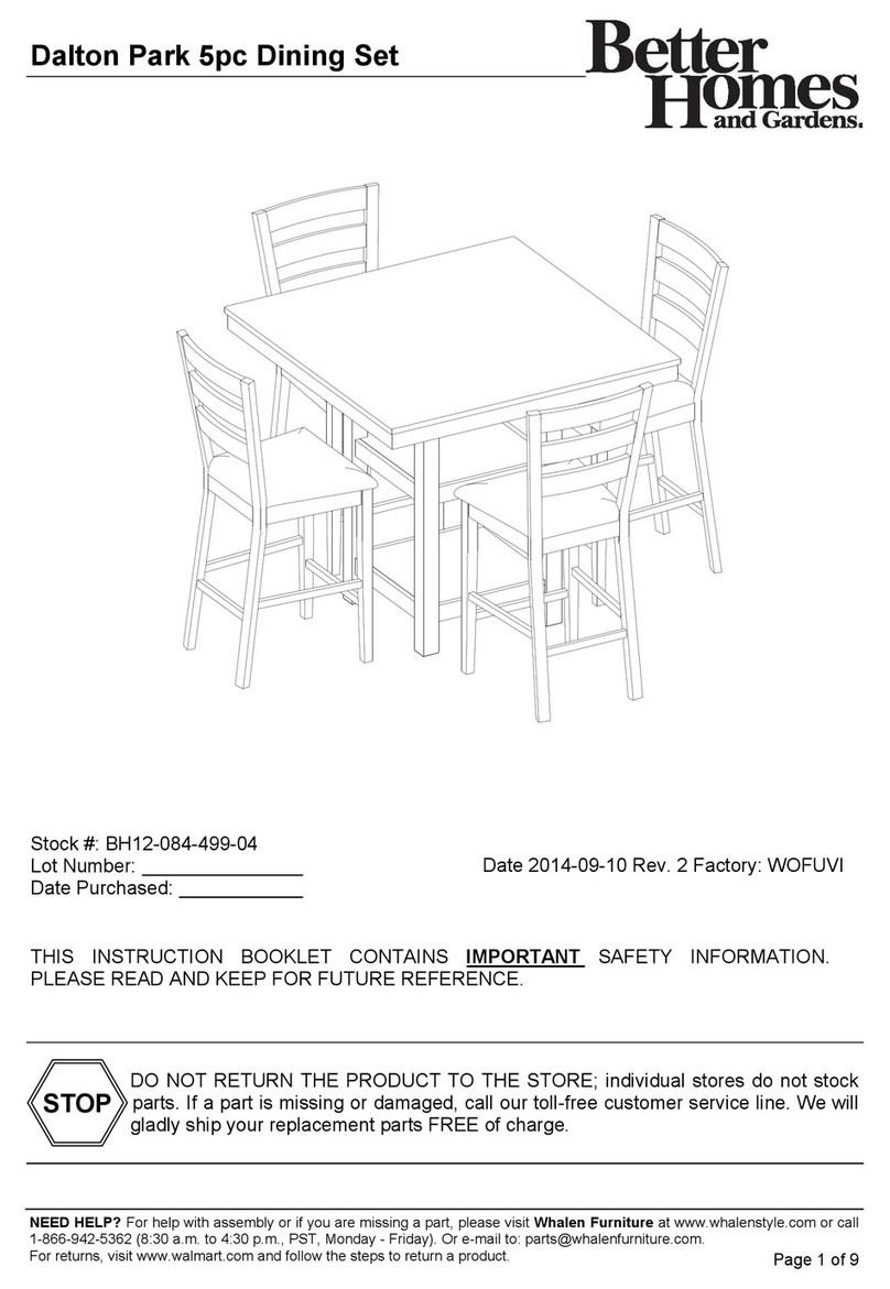 Better Homes and Gardens Dalton Park Series User manual