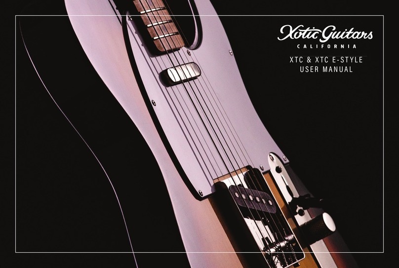 Xotic Guitars XTC Series user manual