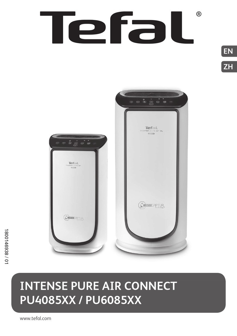 TEFAL INTENSE PURE AIR CONNECT PU4085 Series User manual