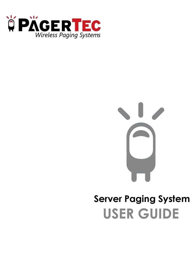 pagertec Server Paging System User manual