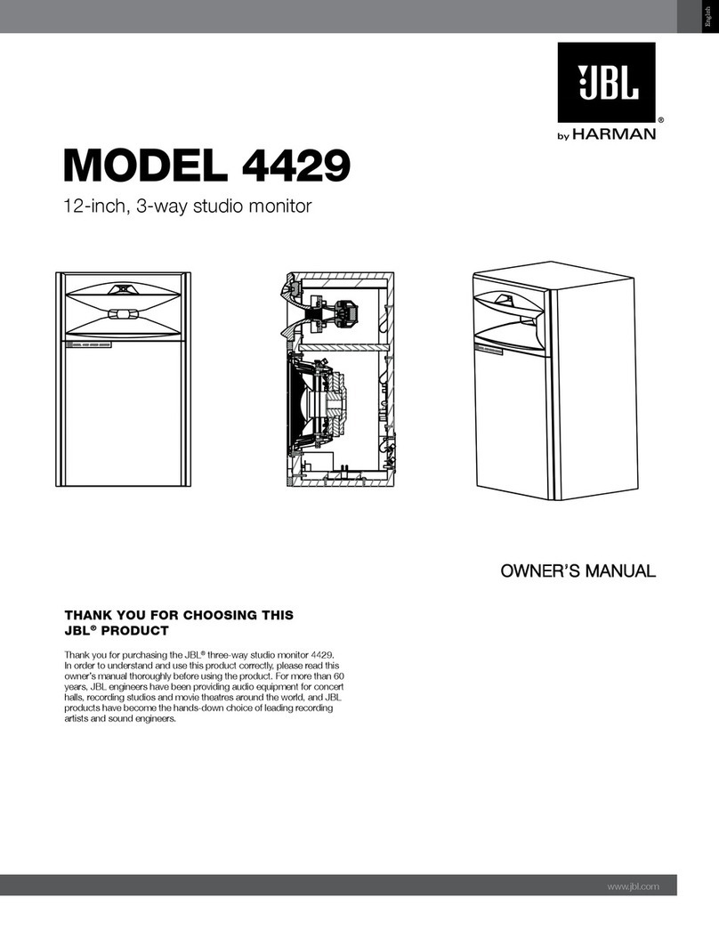 Harman JBL 4429 User manual