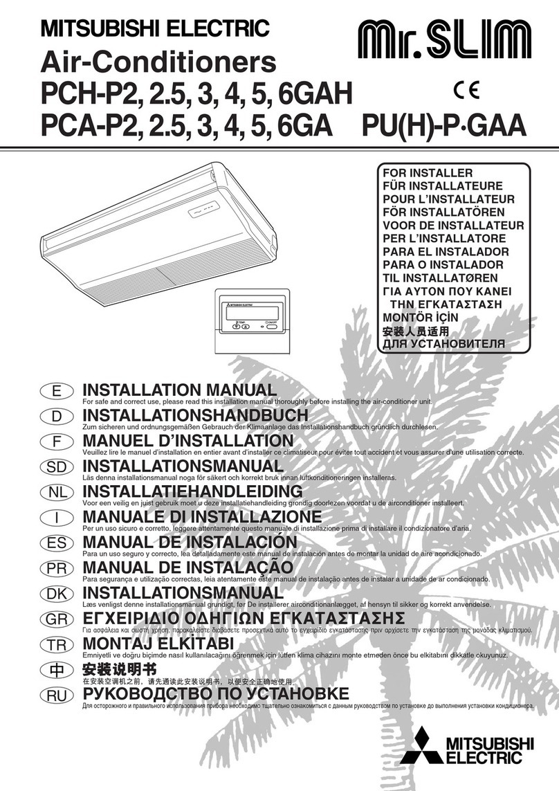 Mitsubishi Electric Mr.SLIM PCH-P2GAH User manual