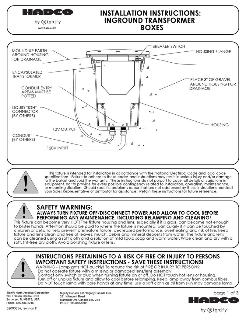 SIGNIFY Hadco TBC303-15 installation instructions SIGNIFY Hadco TBC303-15 installation instructions