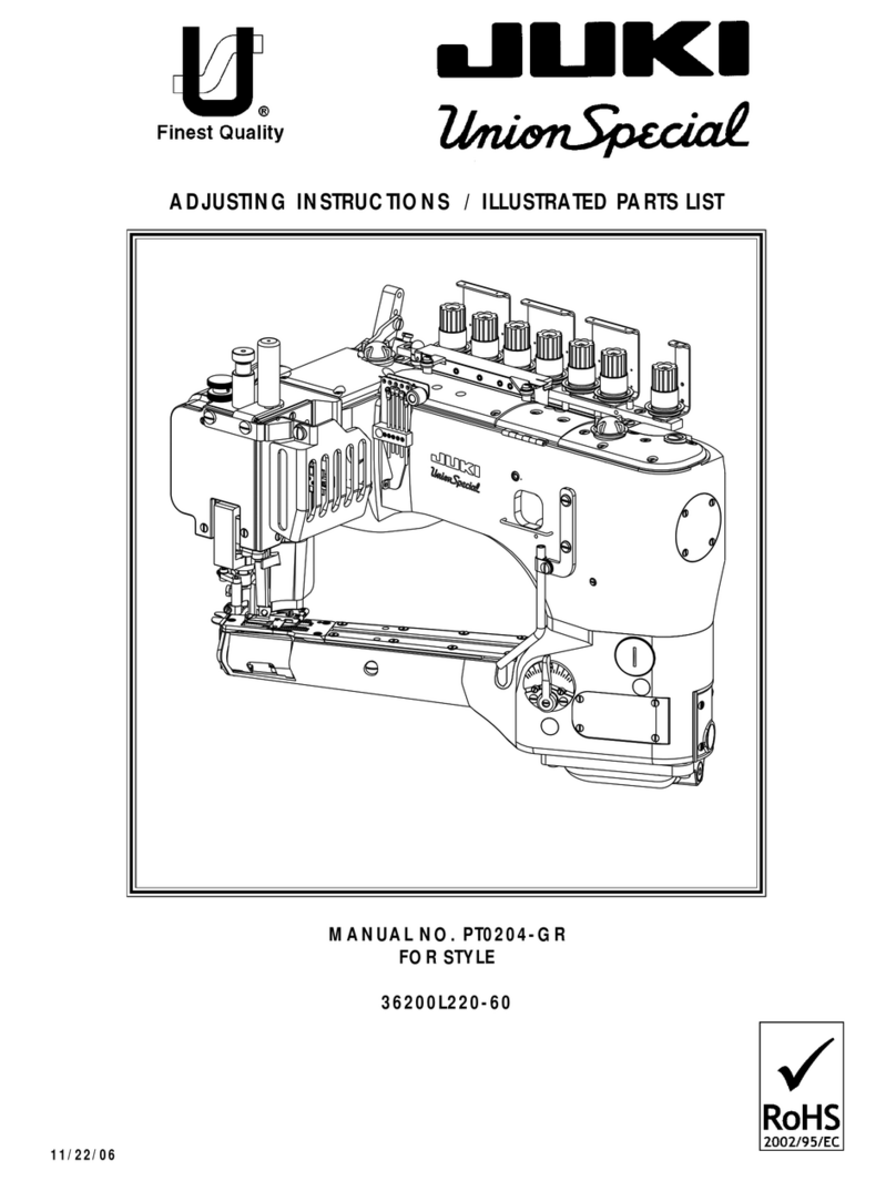 JUKI Union Special 36200L220-60 Setup guide