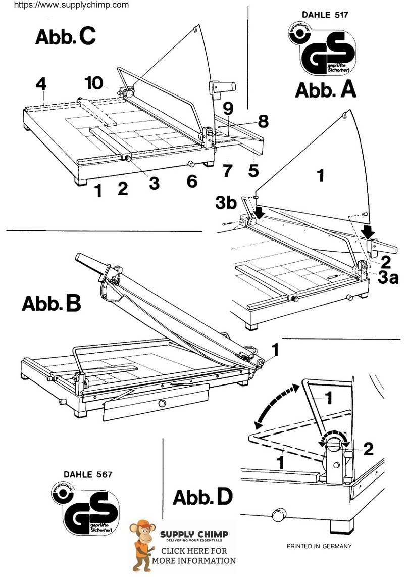 Dahle 517 User manual