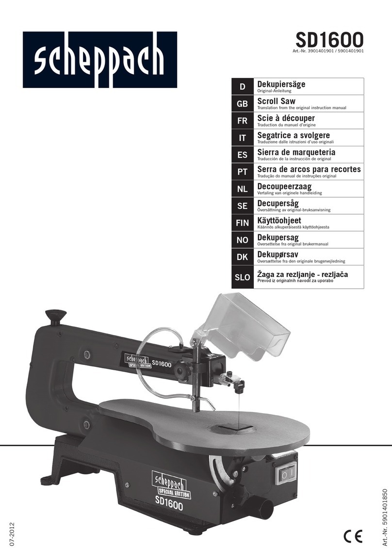 Scheppach SD1600 Assembly instructions