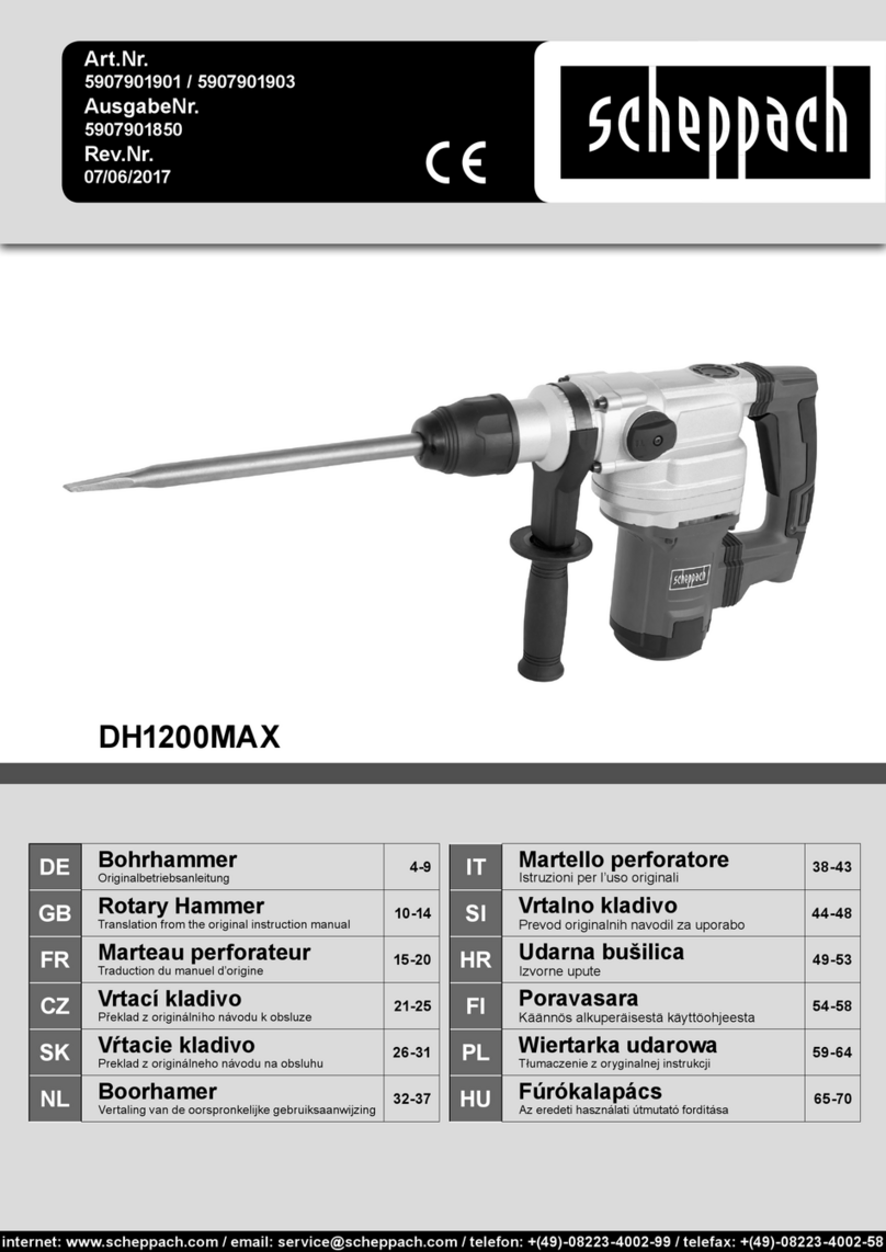 Scheppach DH1200MAX Assembly instructions