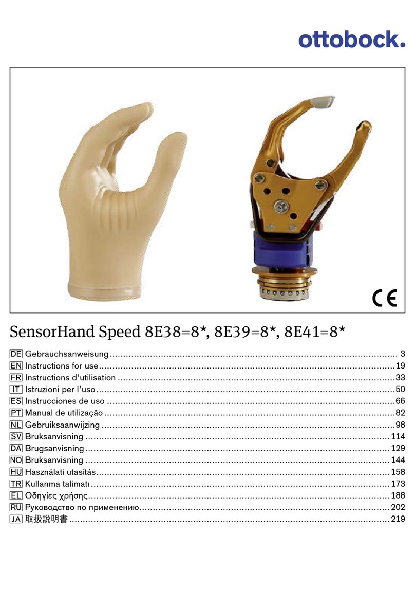 Otto Bock SensorHand Series Instructions for use Otto Bock SensorHand Series Instructions for use