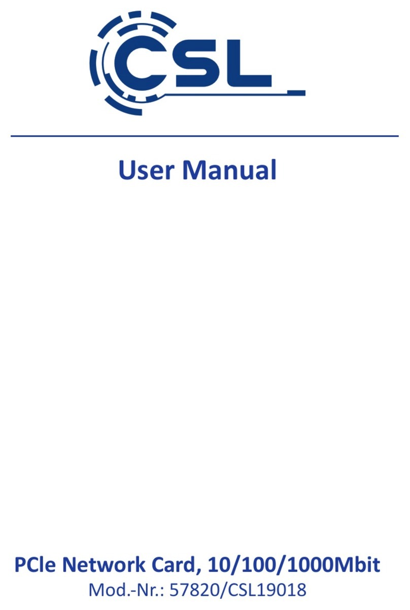 CSL 57820/CSL19018 user manual