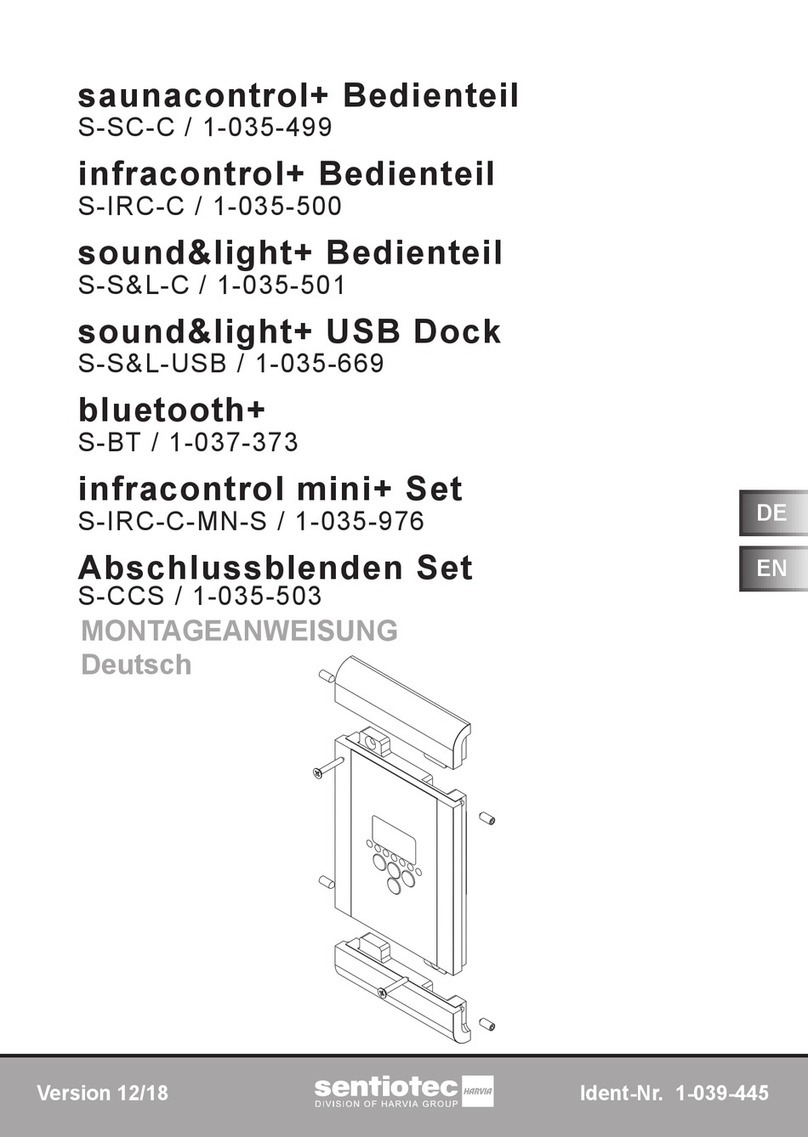 Sentiotec sound&light+ Instructions for installation and use