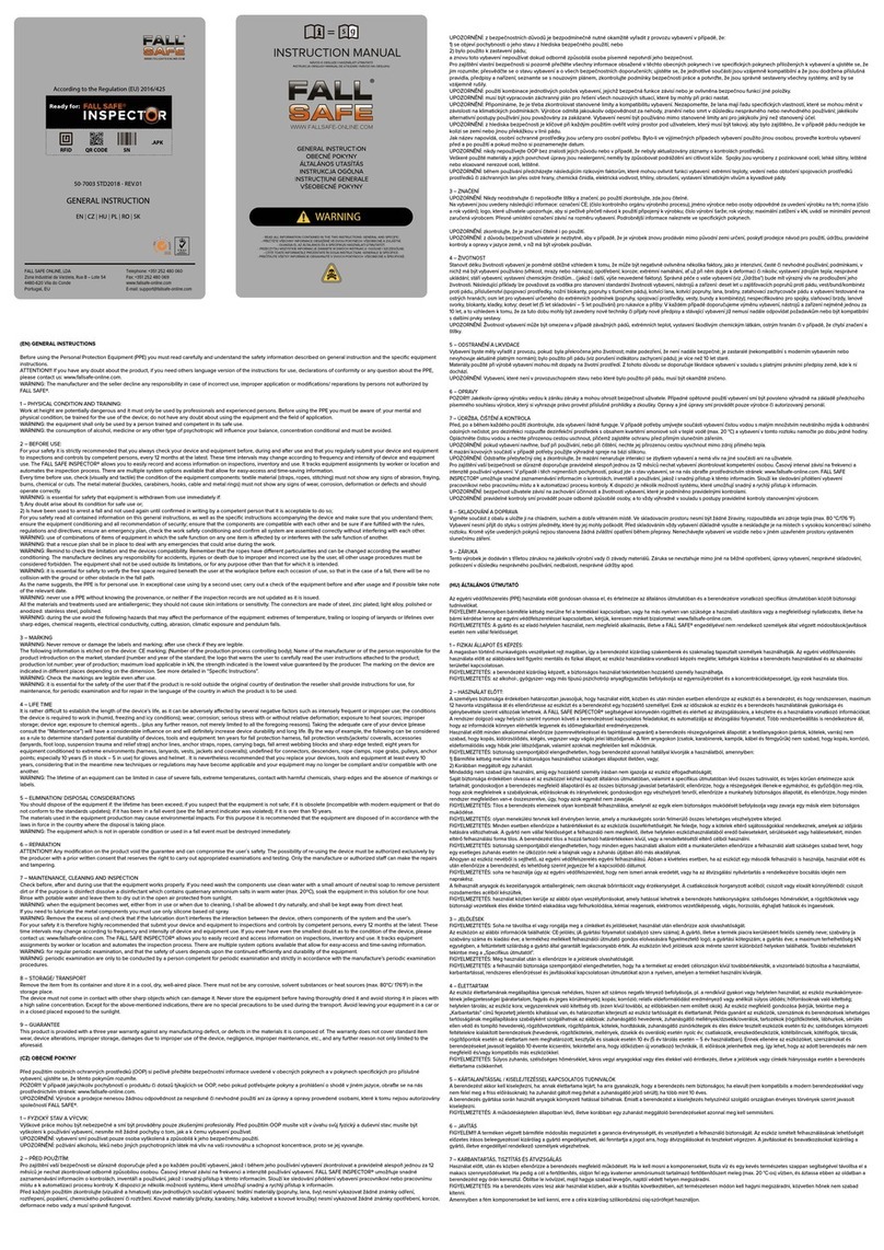 FALL SAFE FS933 E instruction manual