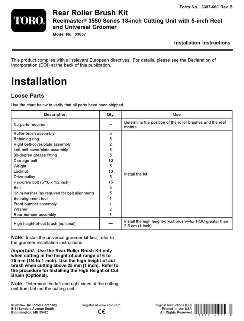 Toro Reelmaster 03657 User manual
