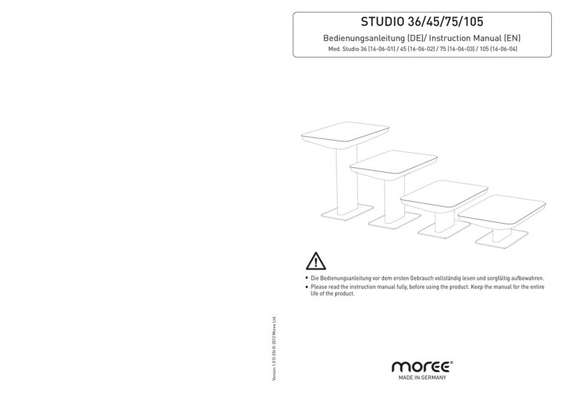 Moree STUDIO Series instruction manual Moree STUDIO Series instruction manual