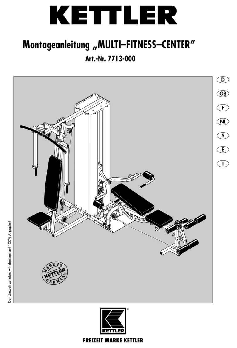 Kettler MULTI-FITNESS-CENTER User manual