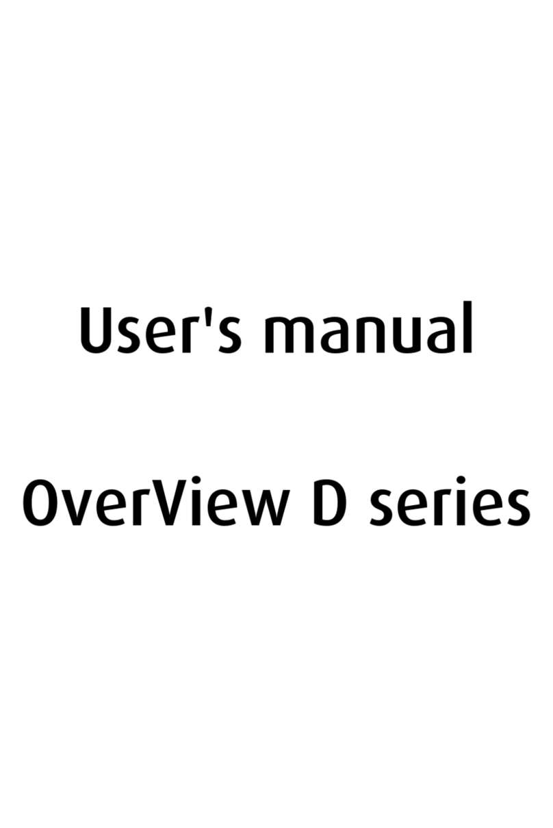 Barco OverView D Series user manual