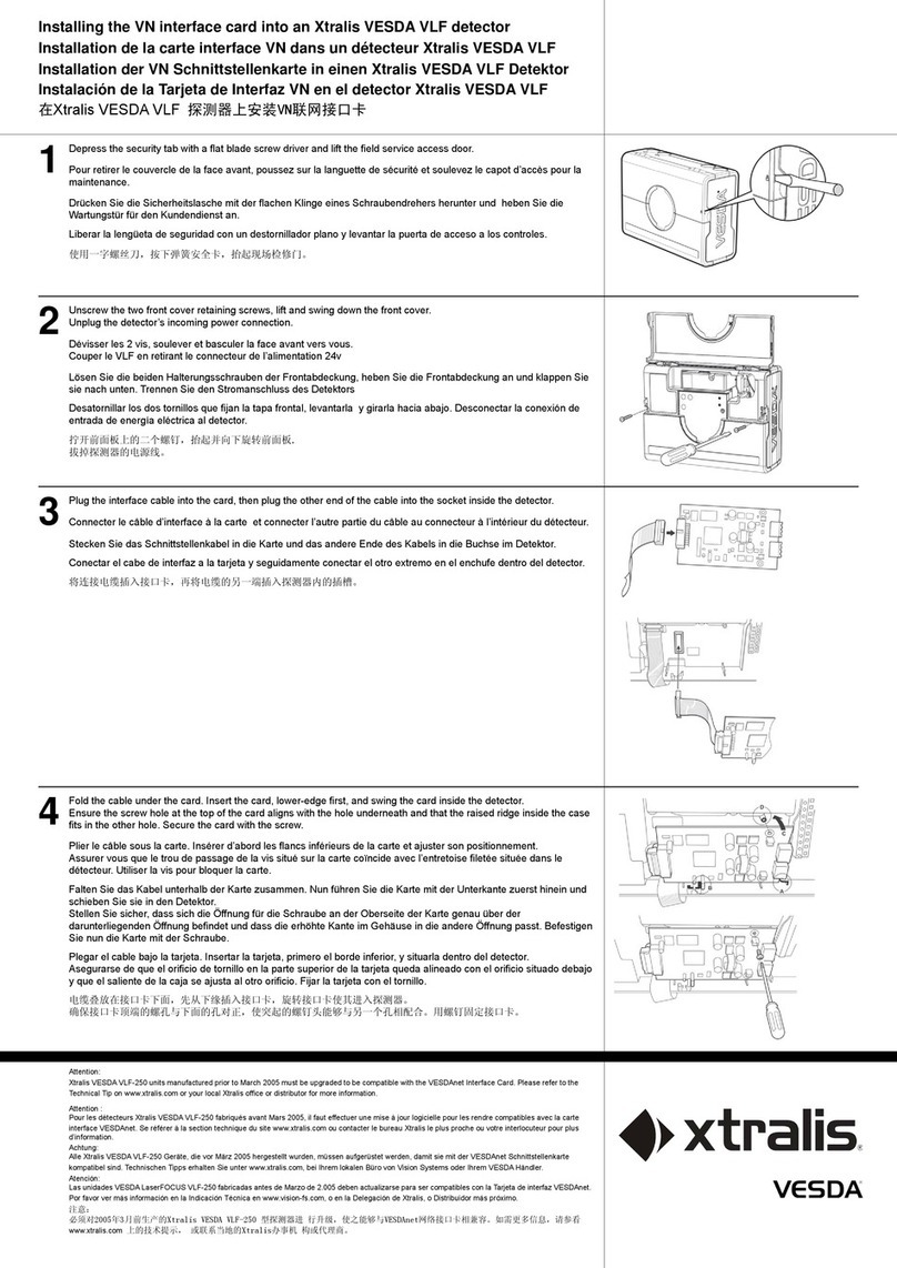 Xtralis VESDA VLF Installing instructions