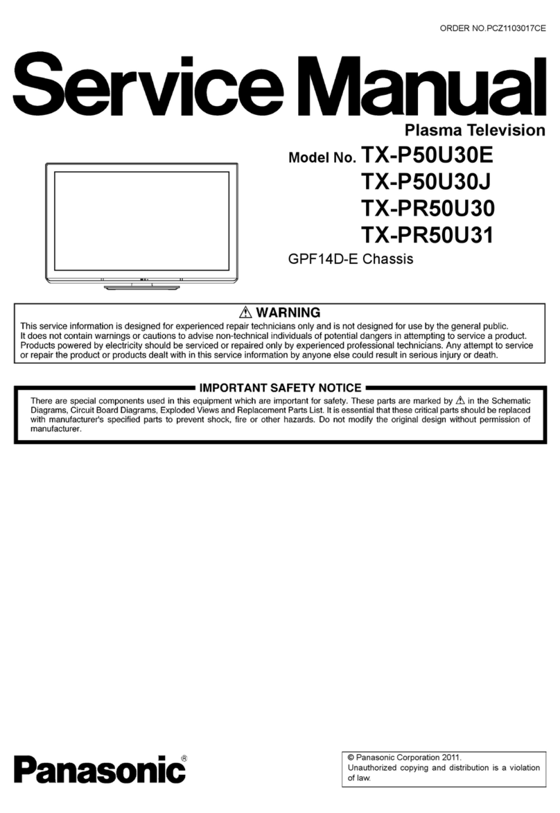 Panasonic TX-P50U30E User manual