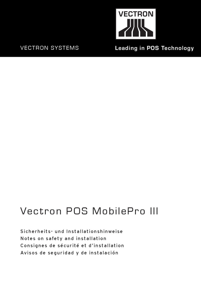 Vectron POS MobilePro III Owner's manual