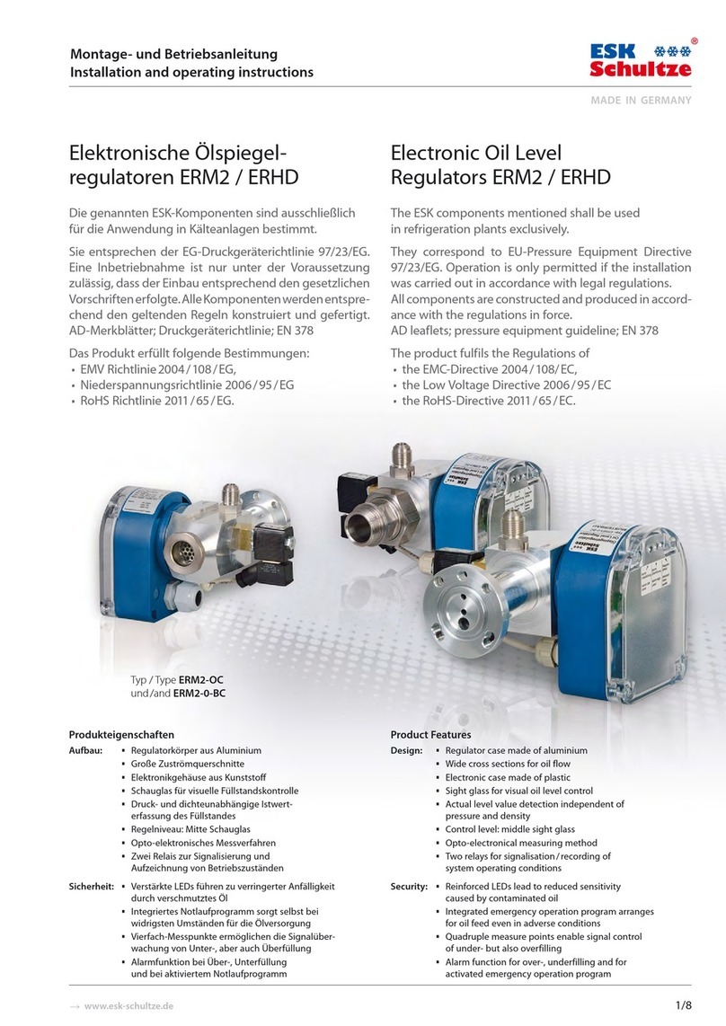 ESK Schultze ERM2 Installation and operating instructions