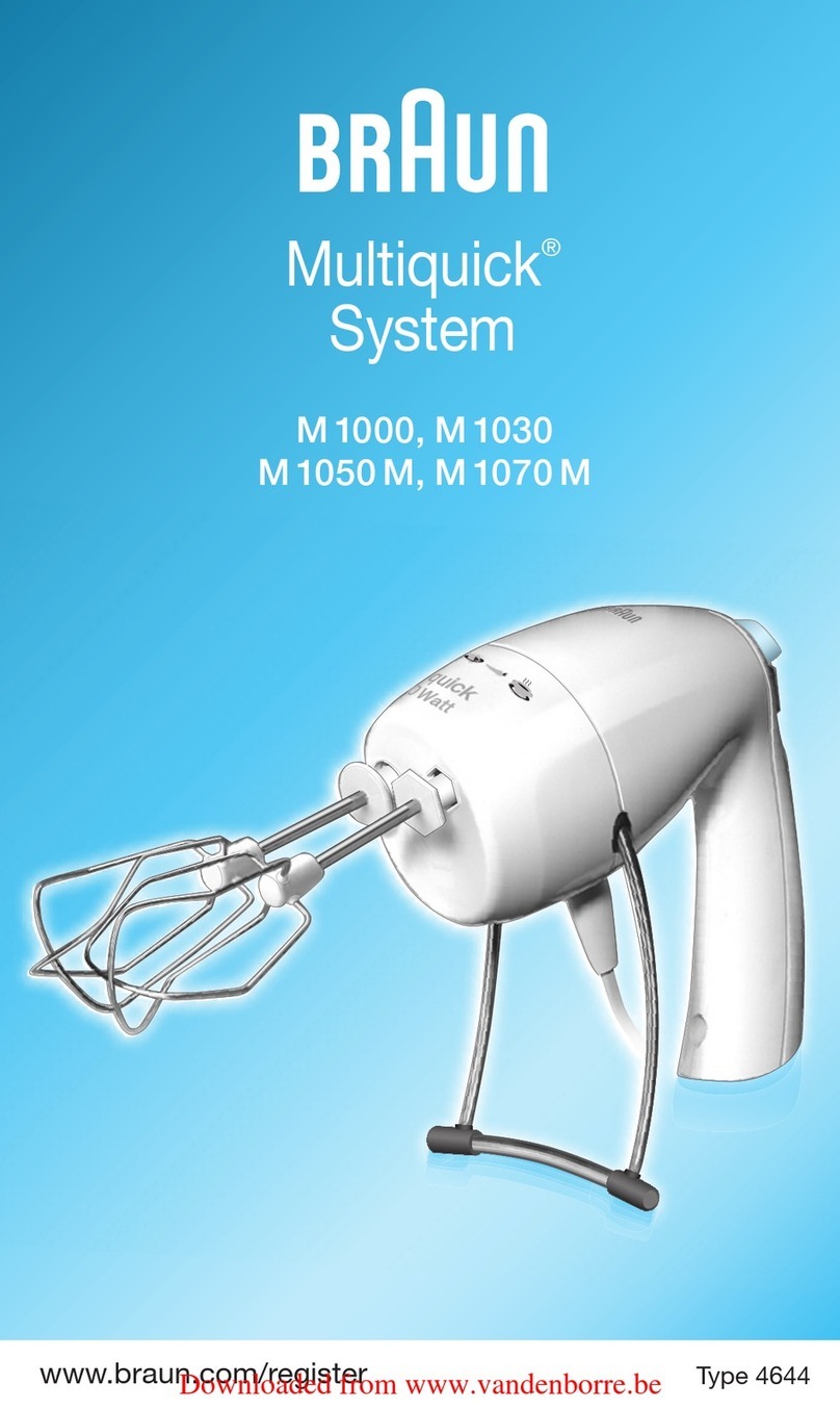 Braun Multiquick System M 1050 M manual