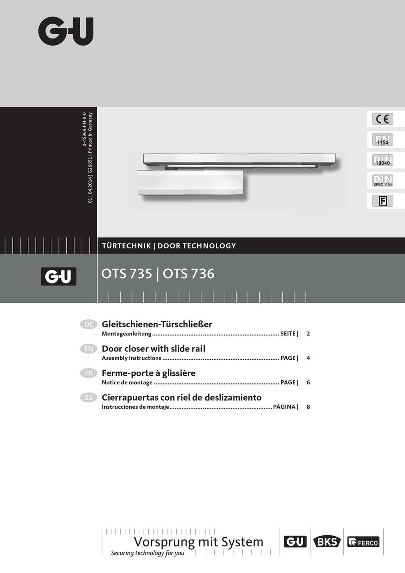 GU OTS 735 Assembly instructions