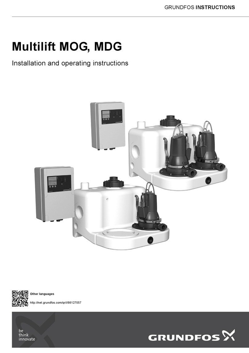 Grundfos Multilift MOG User manual Grundfos Multilift MOG User manual