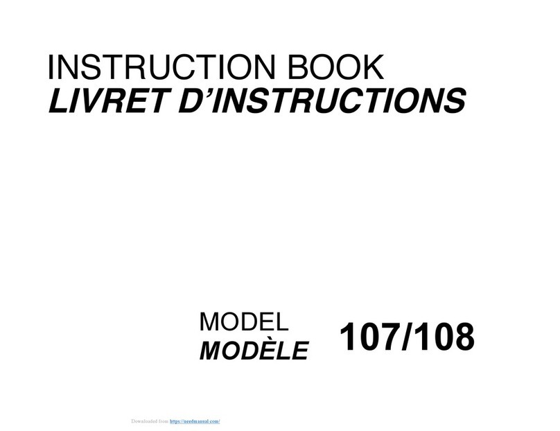 Janome 107 User manual