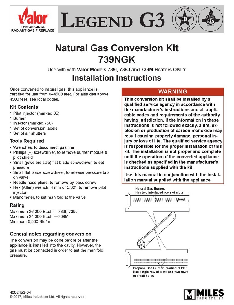 Valor Legend G3 739NGK User manual Valor Legend G3 739NGK User manual