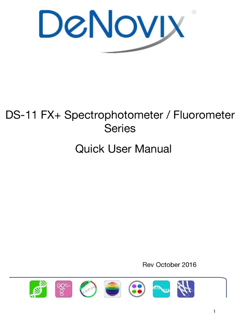 DeNovix DS-11 FX+ Quick user manual