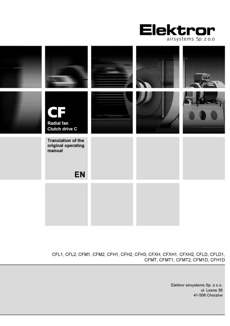 Elektror CF Series Translation of the original manual