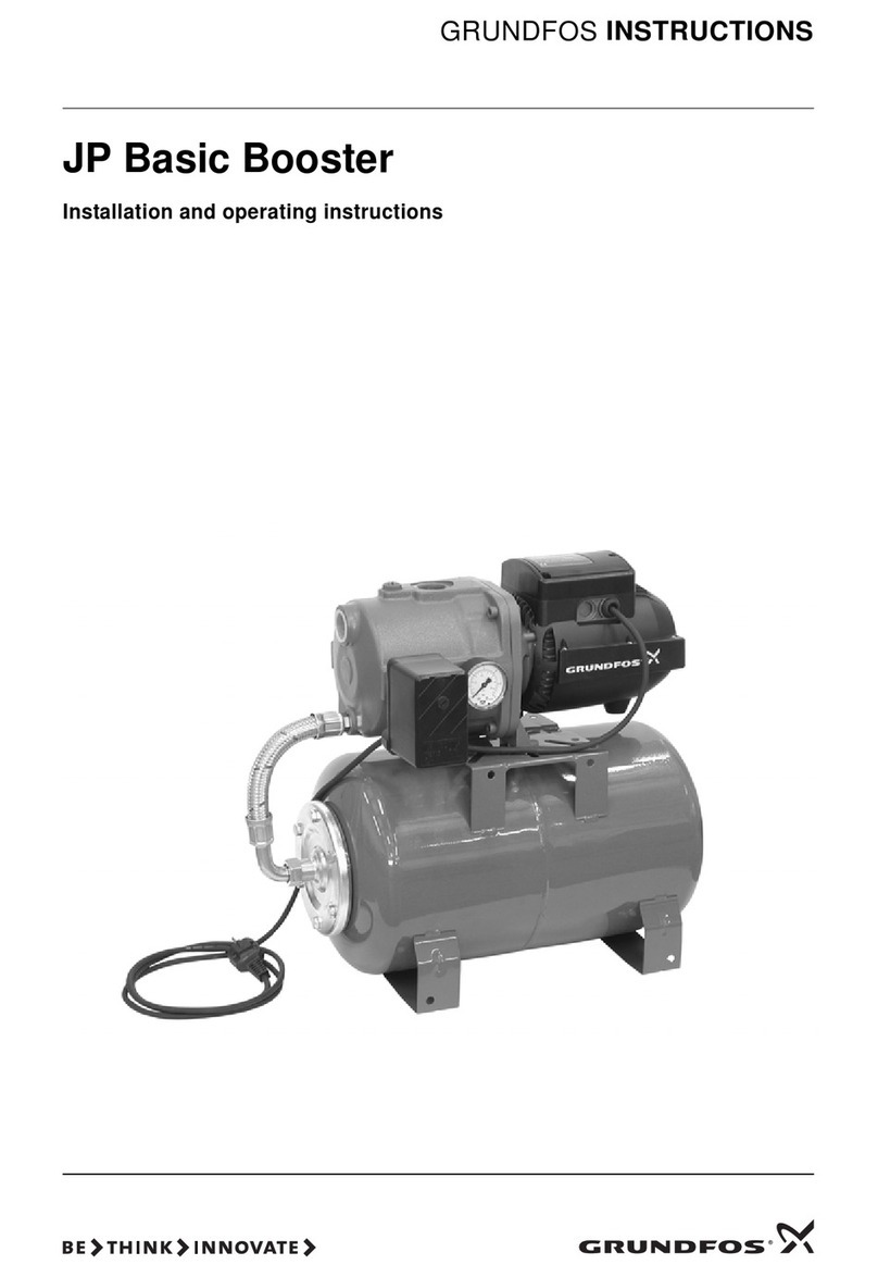 Grundfos JP Basic Booster User manual
