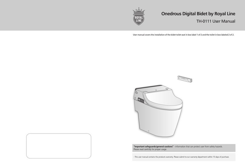 Royal Line Onedrous Digital Bidet TH-0111 user manual