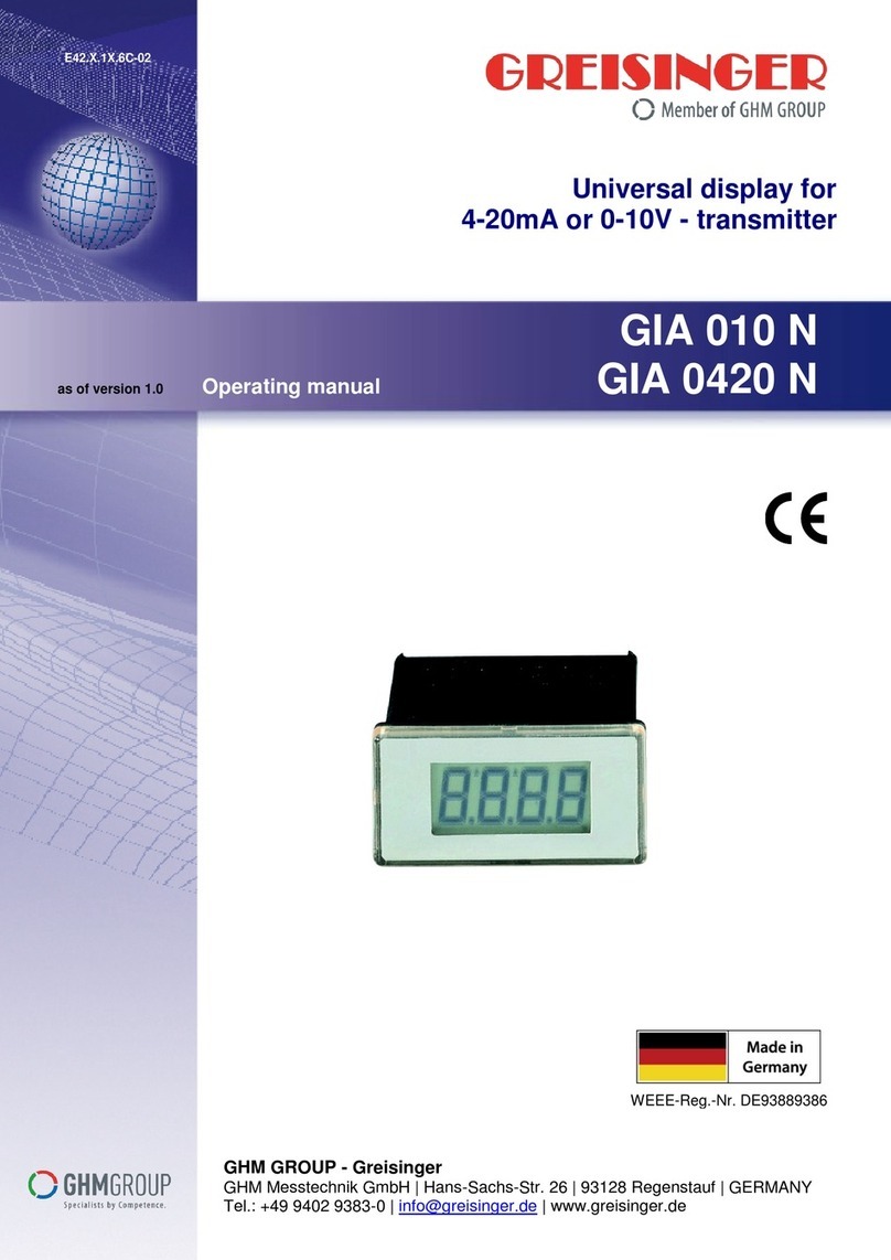 GHM Greisinger GIA 010 N User manual