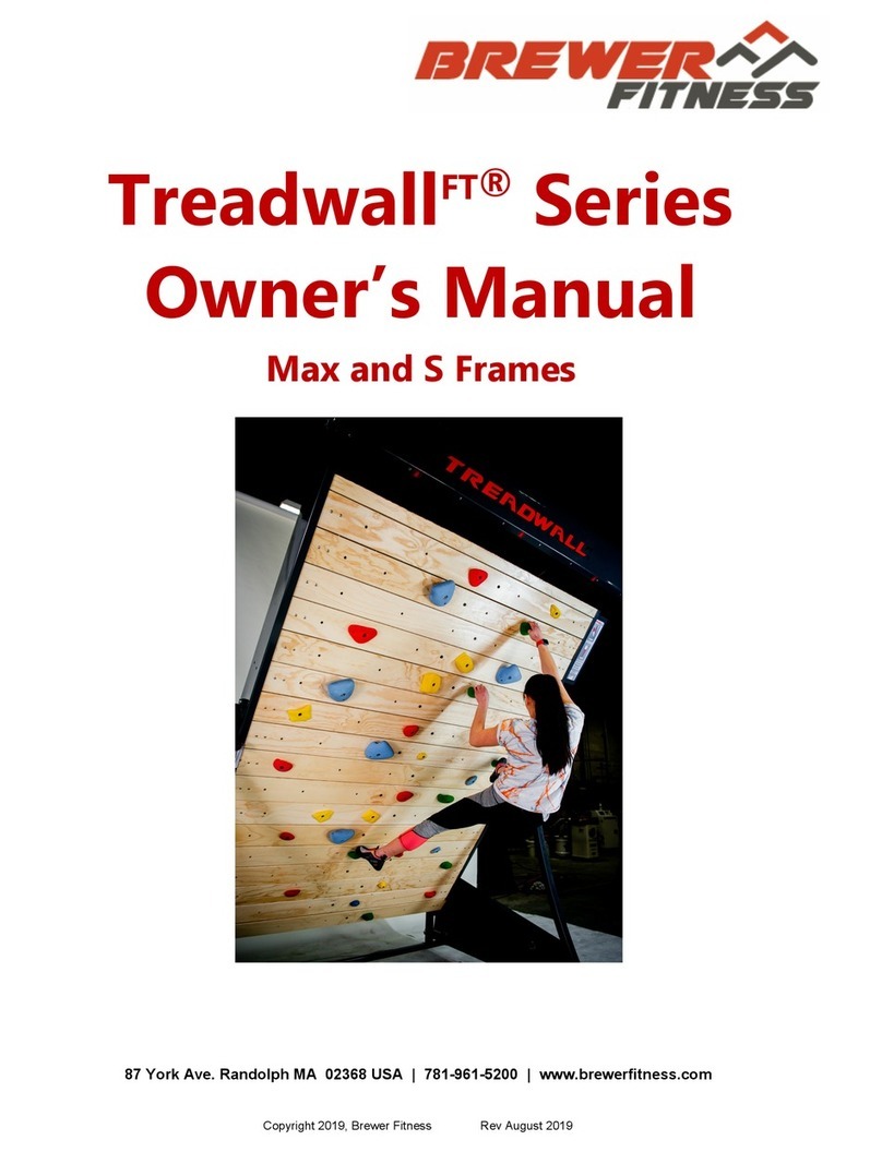 Brewer Fitness TREADWALL Series owner's manual Brewer Fitness TREADWALL Series owner's manual