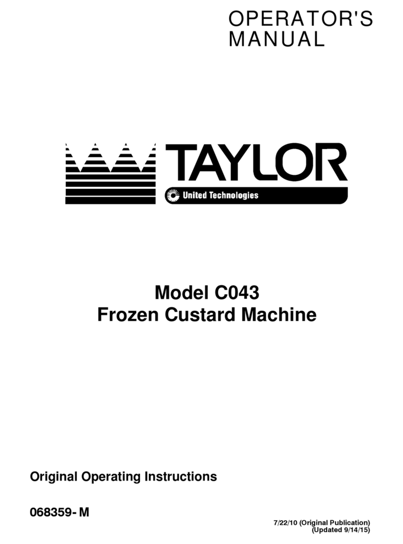 Taylor Model C043 Operator's manual