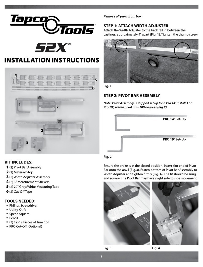 TAPCO TOOLS S2X User manual
