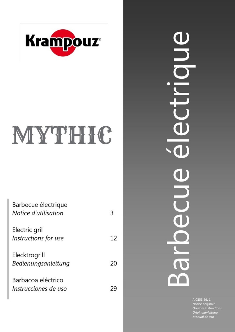 Krampouz Barbecue Mythic Instructions for use