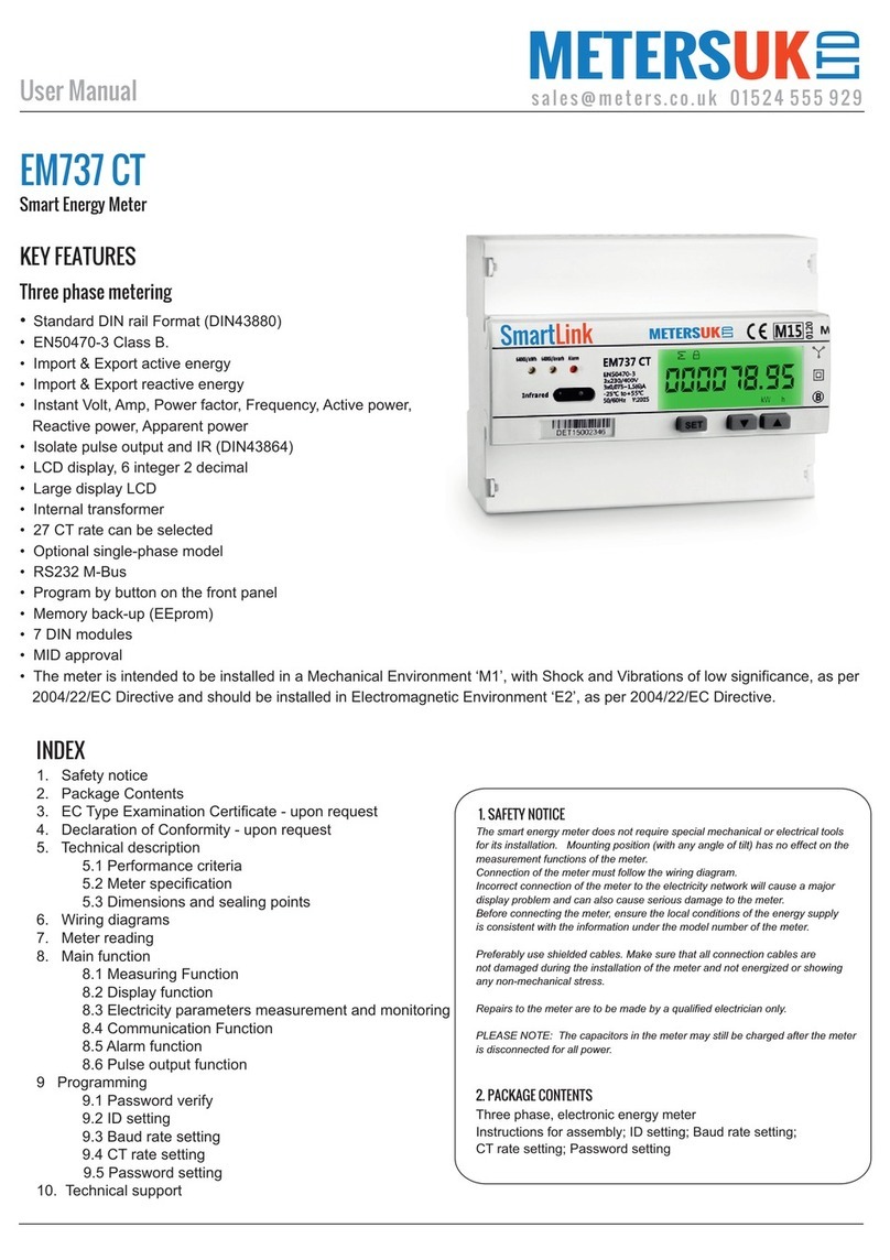 Meters EM737 CT user manual