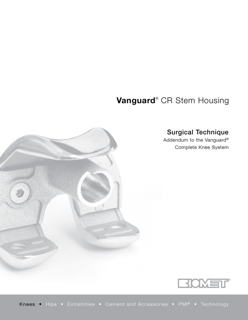 BIOMET Vanguard CR SURGICAL TECHNIQUE BIOMET Vanguard CR SURGICAL TECHNIQUE