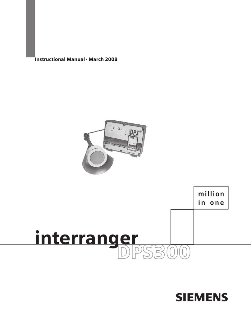 Siemens interranger DPS300 Operating and maintenance manual