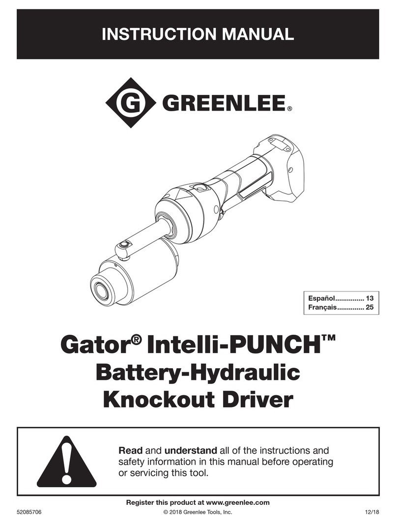 Greenlee Gator Intelli-PUNCH User manual