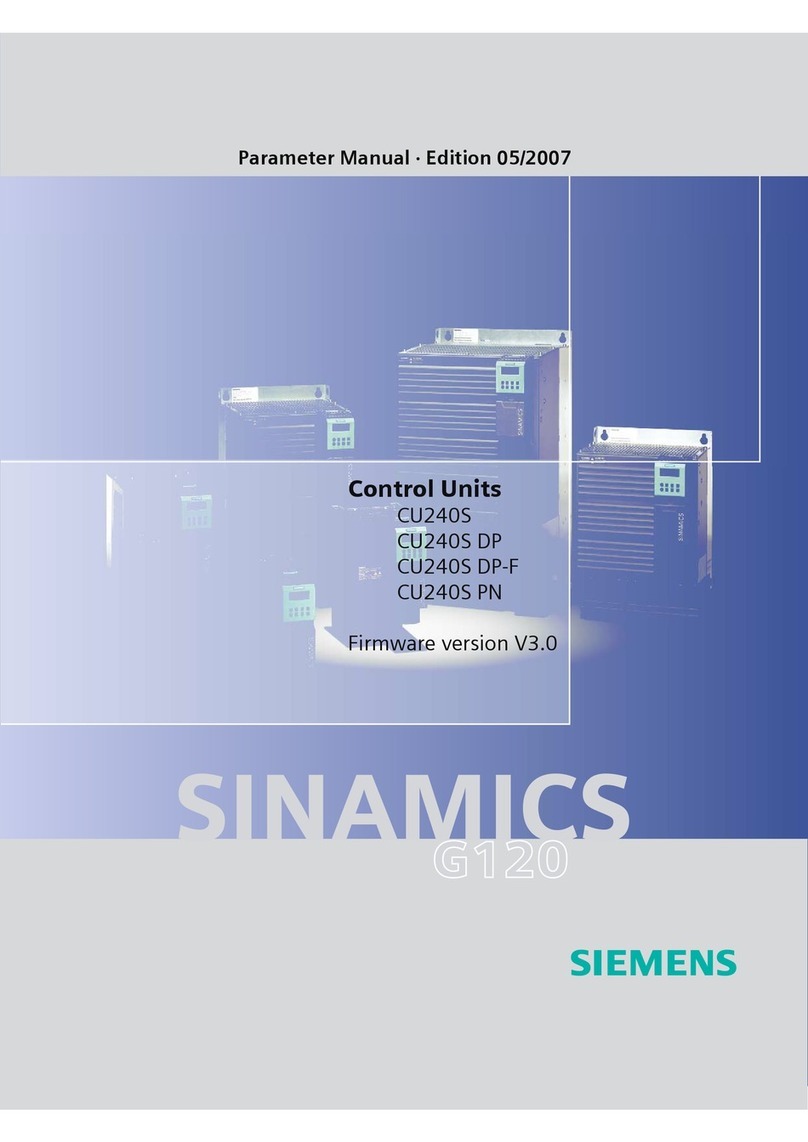 Siemens SINAMICS G120 User manual