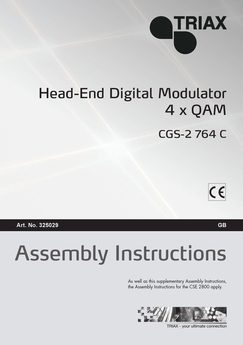 Triax CGS-2 764 C User manual Triax CGS-2 764 C User manual
