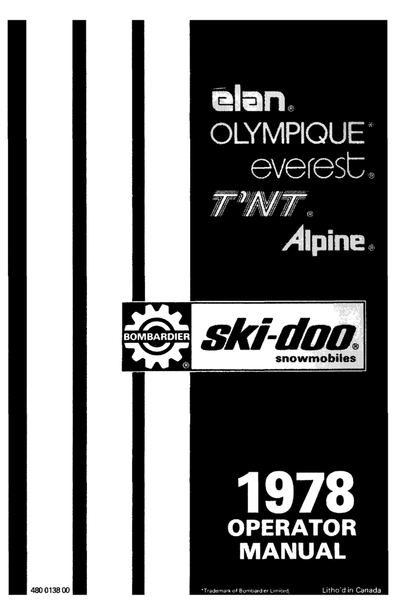 BOMBARDIER Ski-Doo 1978 Series Operator's manual
