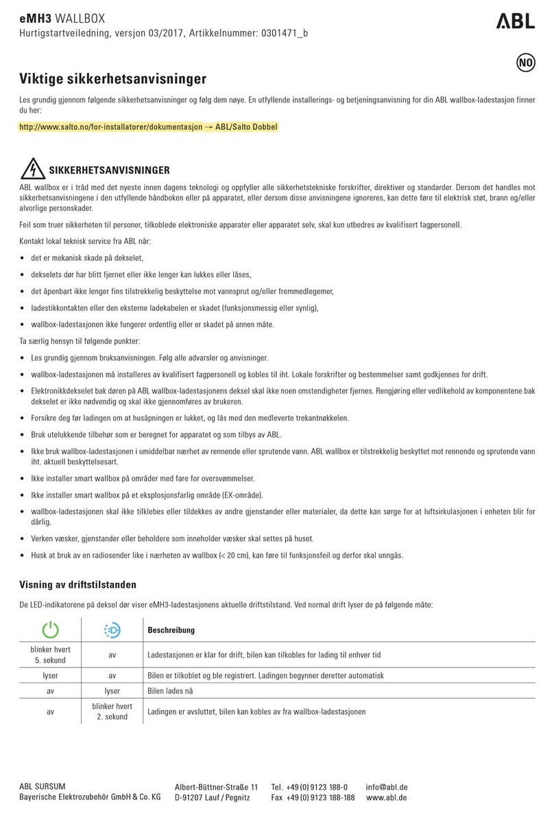 ABL eMH3 User manual