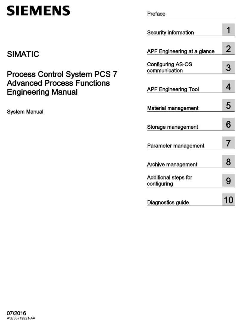 Siemens SIMATIC PCS 7 User guide